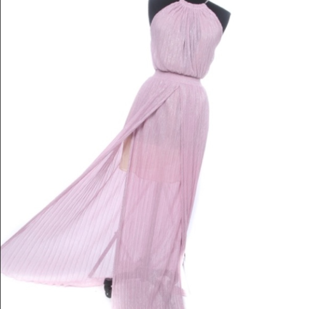 Just Cavalli mauve sparkle infused gown, size 36